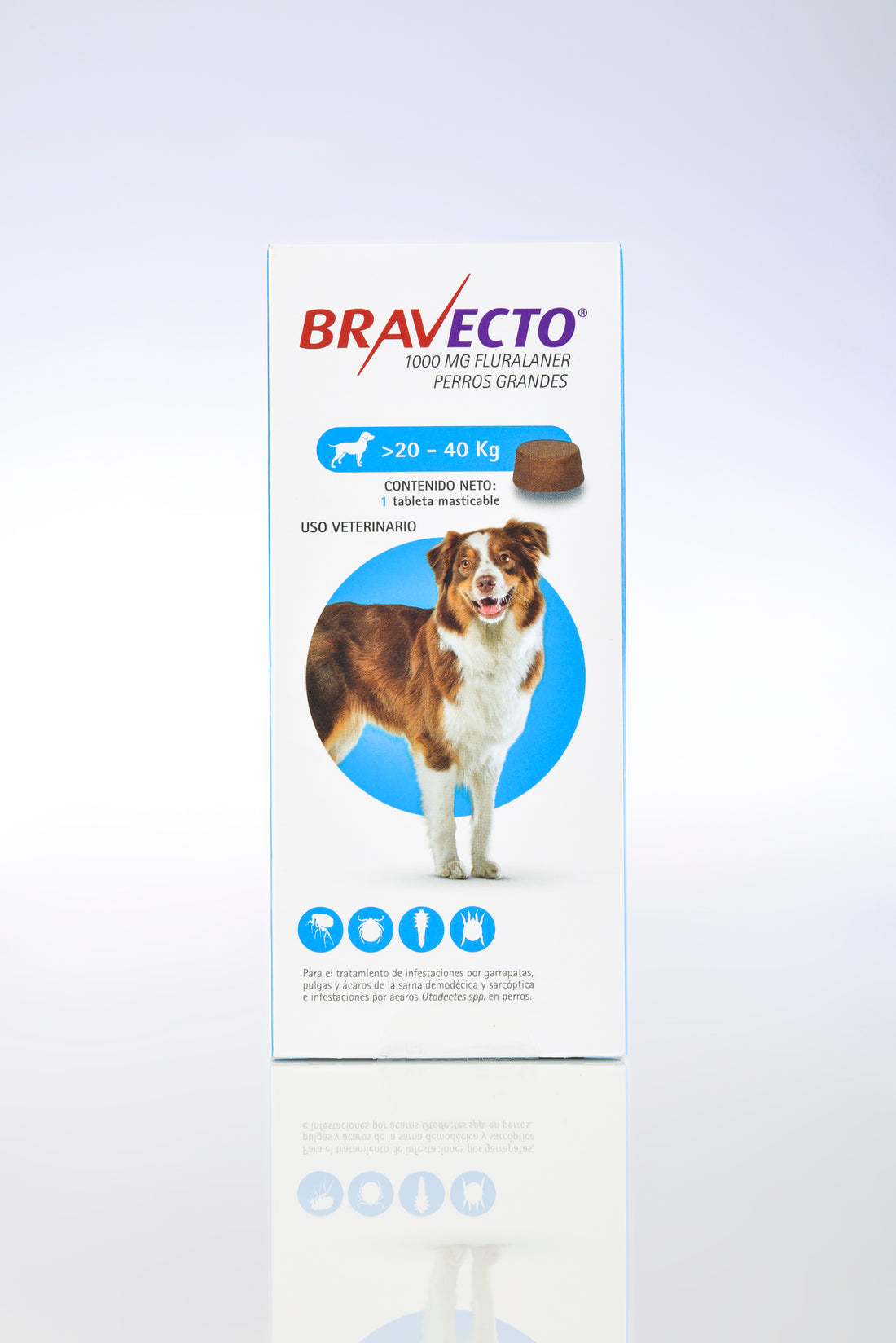 Bravecto para perro de 20-40 Kg 1000 mg