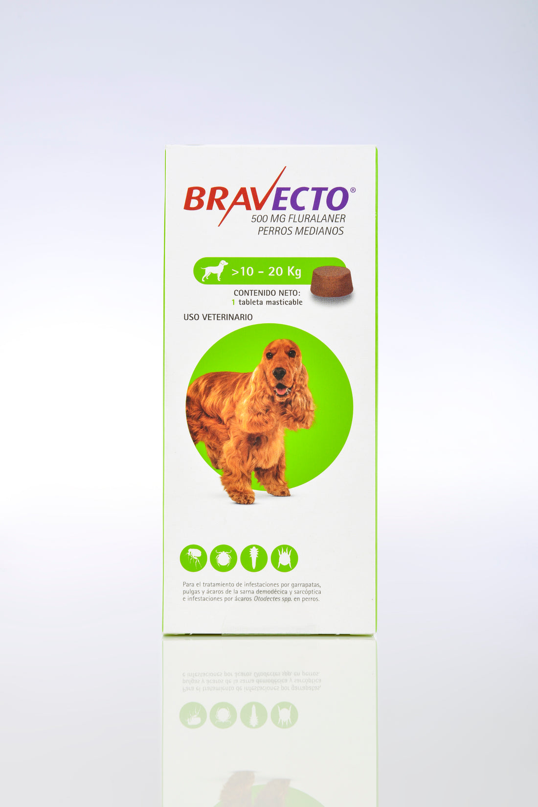 Bravecto para perro de 10-20 Kg 500 mg