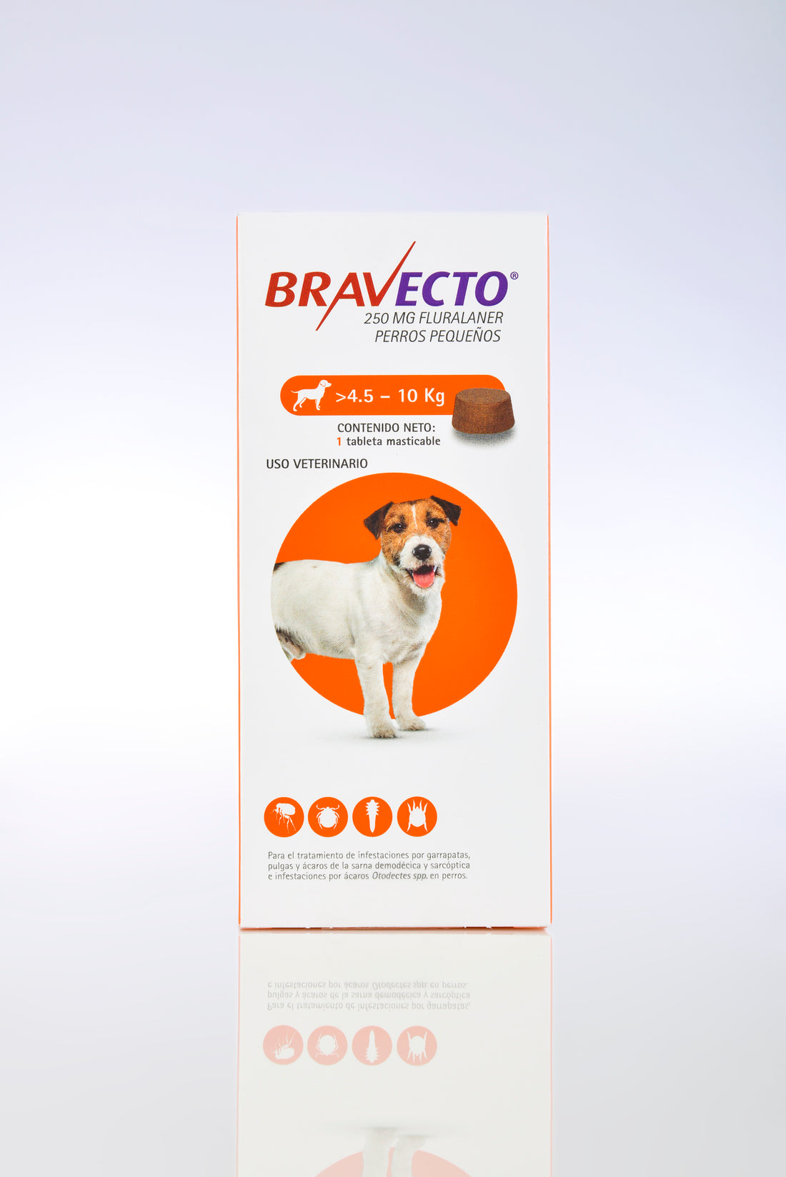 Bravecto para perro de 4.5-10 Kg 250 mg