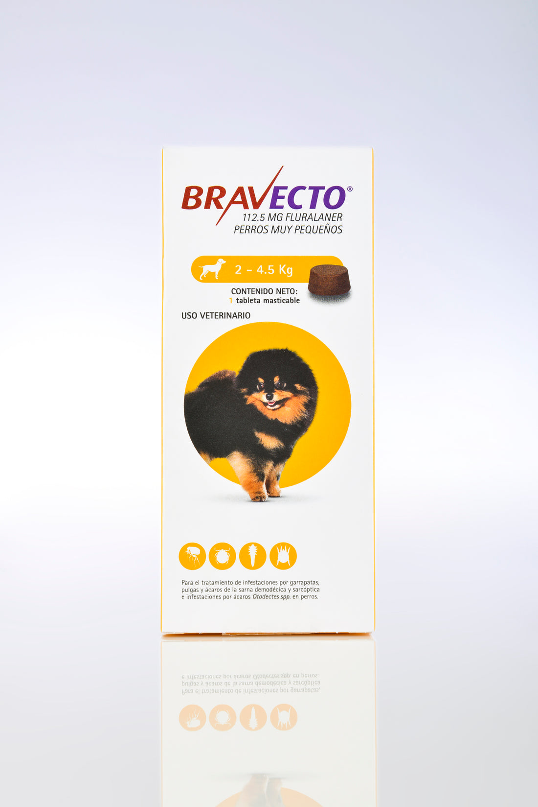 Bravecto para perro de 2-4.5 Kg 112.5 mg