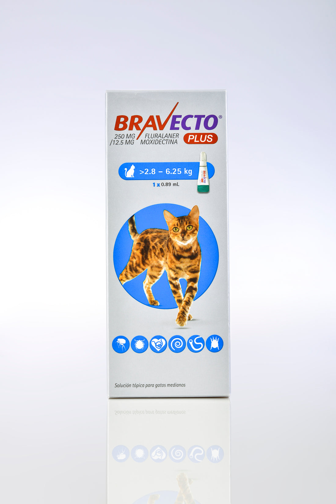 Bravecto pipeta para gato de 2.8-6.25 Kg 0.89 mL
