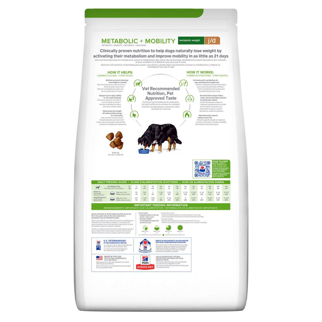 Alimento Hill's Prescription Diet Metabolic Weight + j/d Dog