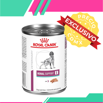 Alimento Humedo Royal Canin Soporte Renal E Perro Lata 390 g (Precio exclusivo para la CDXM)