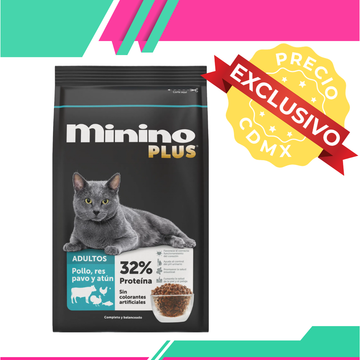Alimento Húmedo Minino Plus Gato Adulto Sabor Carne (Entrega unicamente en CDMX)