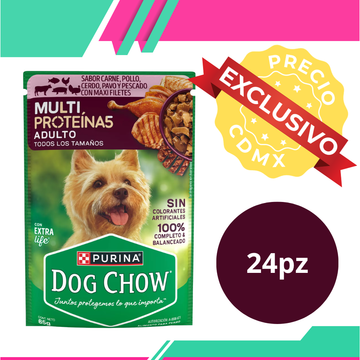 Dog Chow Sobres Adulto Multoproteína (Venta únicamente en CDMX)