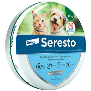 Seresto Collar Antipulgas y Garrapatas para Perro y Gato