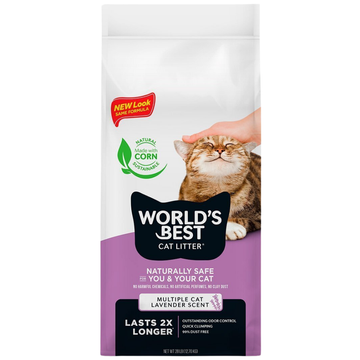 Arena World's Best Lavender Scent Arena Natural Aglutinante Fragancia de Lavanda para Hogares Multigato