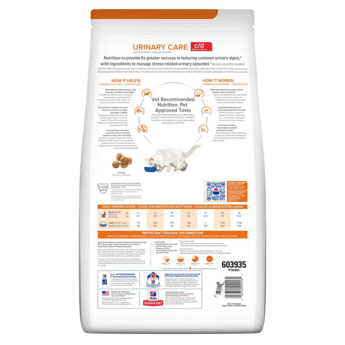 Alimento Hill's Prescription Cat Diet c/d Multicare Stress