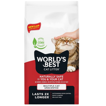 Arena World's Best Unscented Arena Natural Aglutinante Sin Fragancia para Hogares Multigato