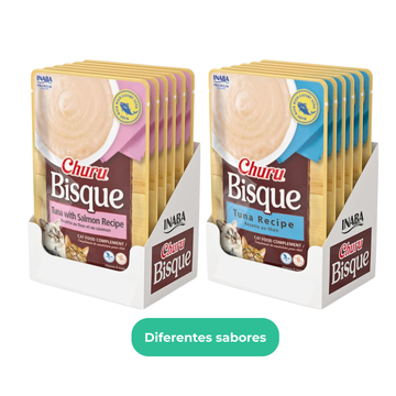 Inaba Churu Bisque Premio para Gatos (Caja con 6 Sobres)