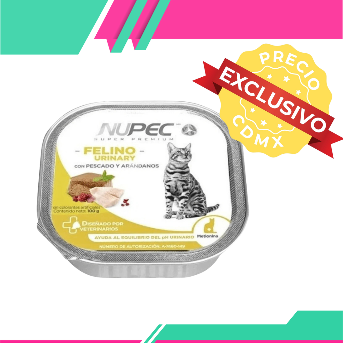 Alimento Húmedo Nupec Felino Urinary 4 Blister c/u de 16 Charolas (Precio Exclusivo para CDMX)