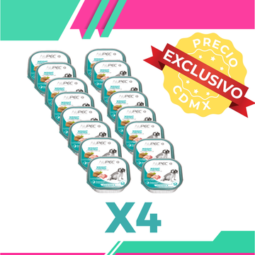 Alimento Húmedo Nupec  Weight Control Perro 4 Blister c/u de 16 Charolas (Precio Exclusivo para CDMX)