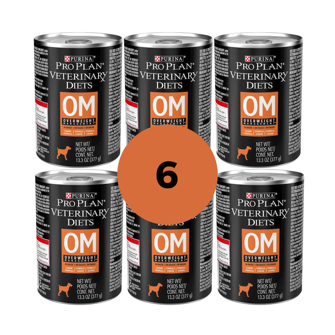 Alimento Húmedo Pro Plan OM Overweight Management Paquete de Latas