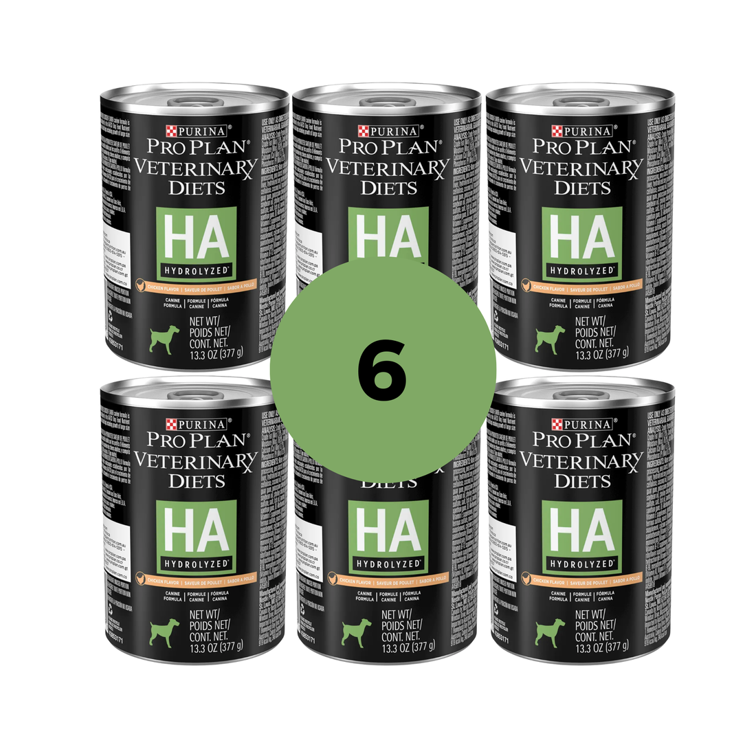 Alimento Húmedo Pro Plan HA Hydrolyzed Veterinary Diets Paquete de Latas