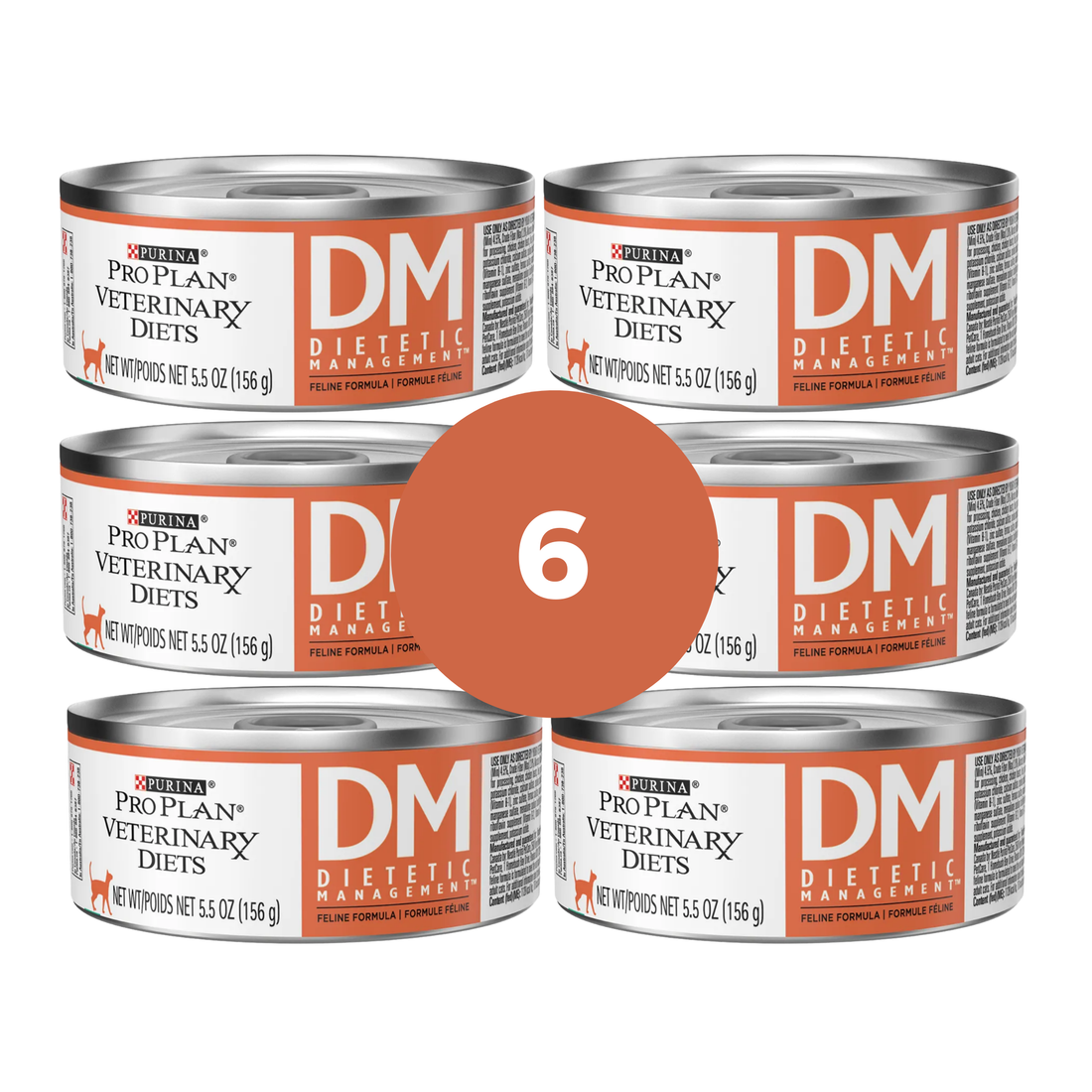 Alimento Húmedo Pro Plan DM Dietetic Management Cat Paquete de Latas