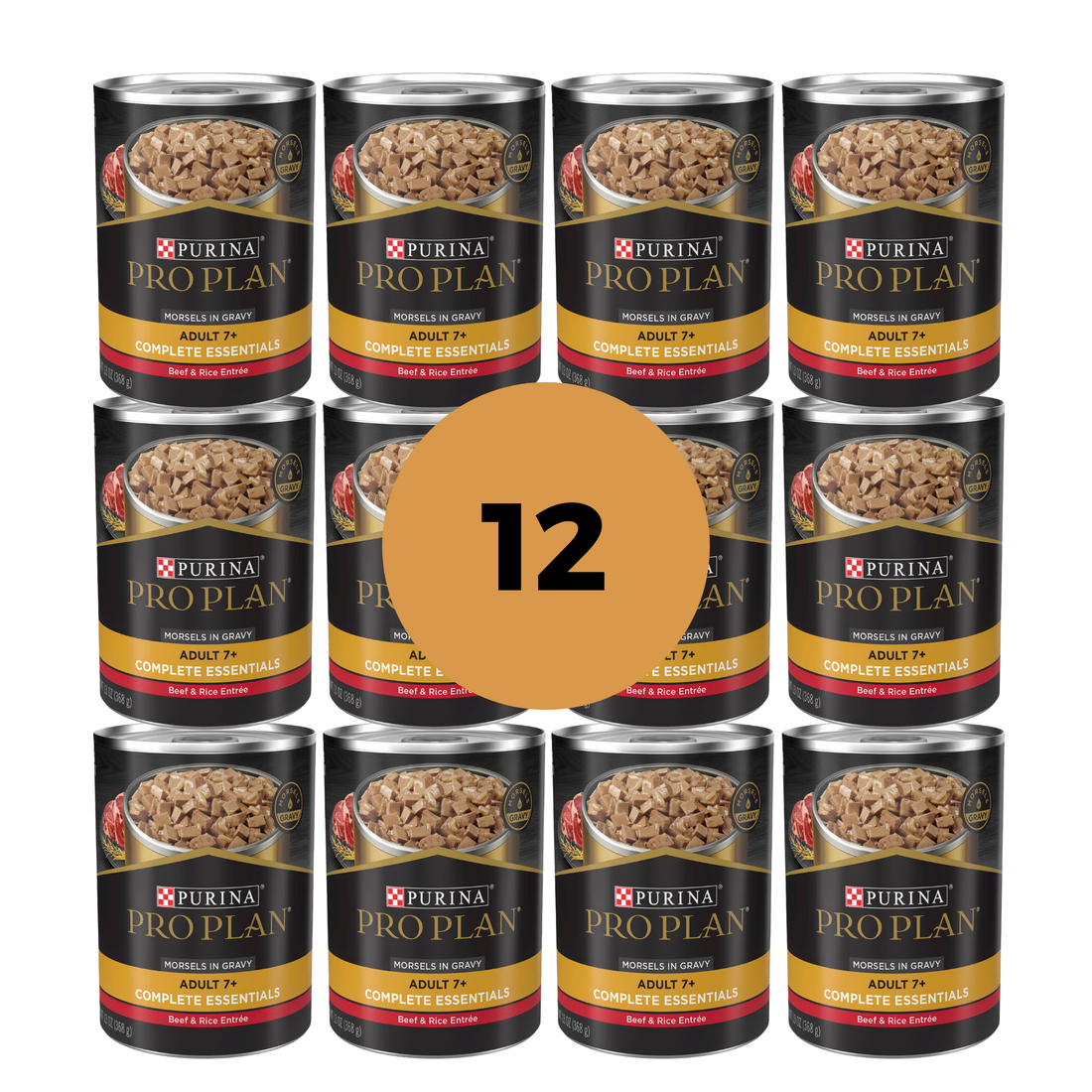 Alimento Húmedo Pro Plan Adulto 7+ Senior Paquete de Latas