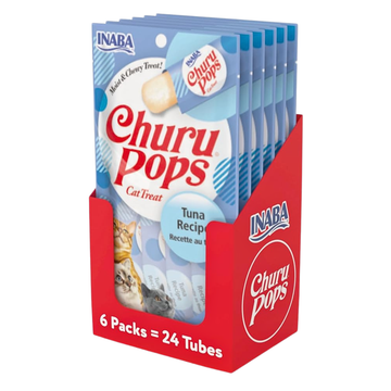 Inaba Churu Pops Premio Sabor Atún Para Gato Caja (24 TUBOS)
