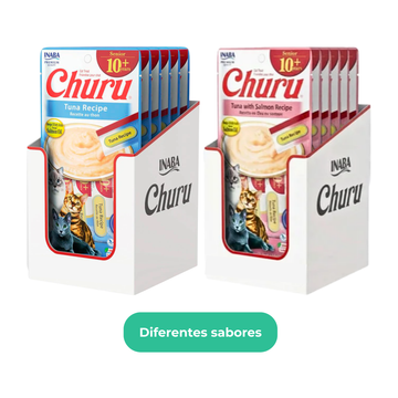 Inaba Churu Senior 10+ Premio Cremoso Gato Caja (24 TUBOS)