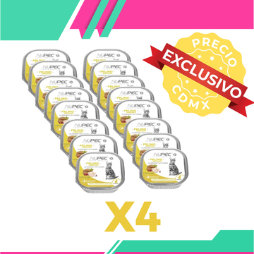 Alimento Húmedo Nupec Felino Urinary 4 Blister c/u de 16 Charolas (Precio Exclusivo para CDMX)