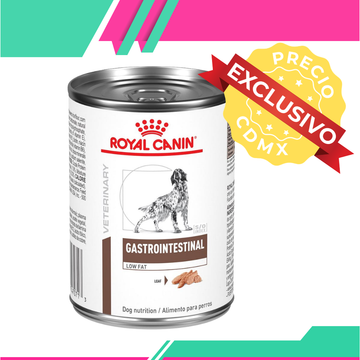 Alimento Humedo Royal Canin Gastrointestinal Low Fat Perro Lata 390 g (Precio exclusivo para CDMX)