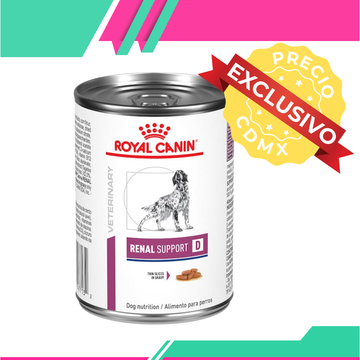Alimento Húmedo Royal Canin Renal D Perro Lata 370 g (Entrega unicamente en CDMX)