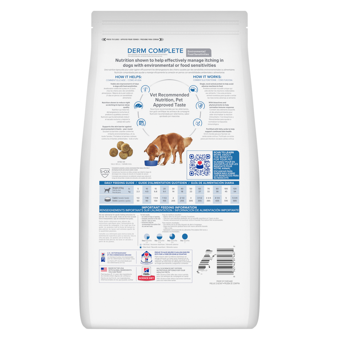 Alimento Hill's Prescription Diet Derm Complete Dog