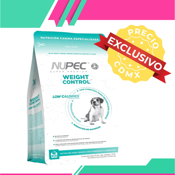 Alimento Nupec Adulto Weight Control Raza Mediana y Grande (Precio exclusivo para CDMX)