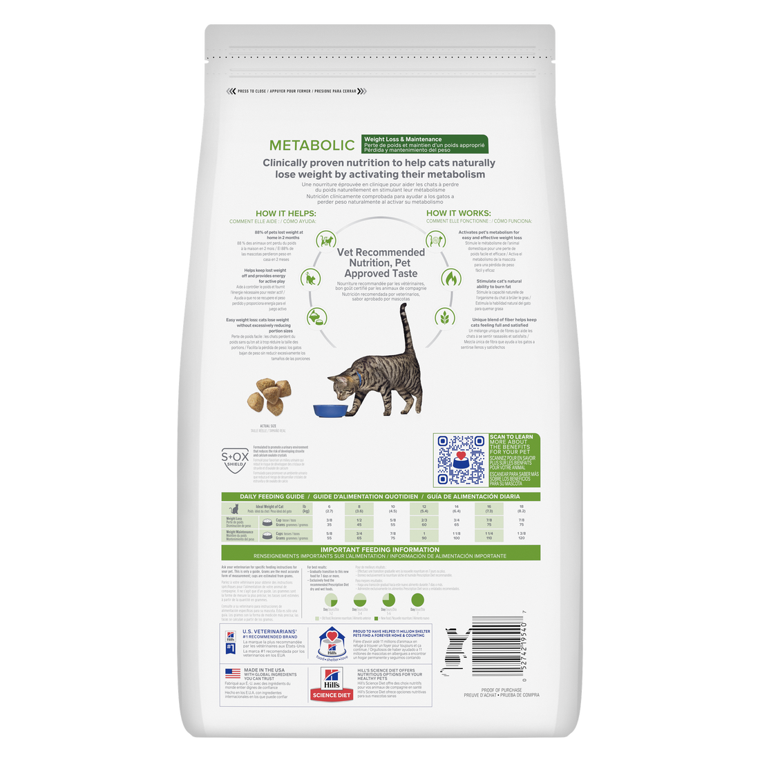 Alimento Hill's Cat Prescription Diet Metabolic