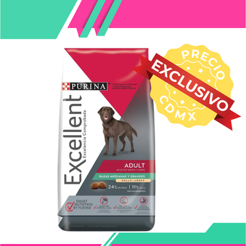 Alimento Purina Excellent Adulto Pollo y Arroz (Precio exclusivo para CDMX)