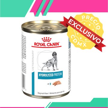 Alimento Humedo Royal Canin Proteina Hidrolizada HP Perro Lata 390 g (Precio exclusivo para CDMX)